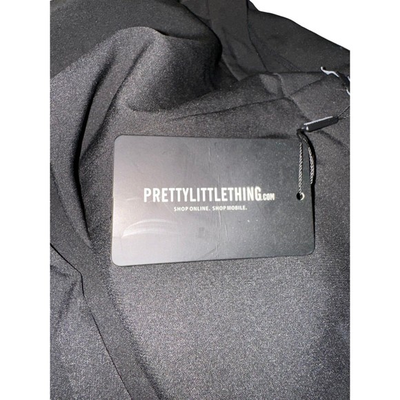 Pretty Little Thing Black Dress Pants Size 14 Tall NWT - Picture 7 of 10